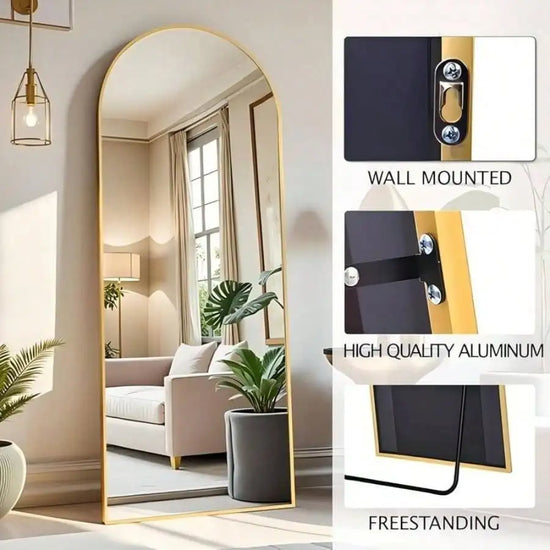 Arched Full Length Floor Mirror