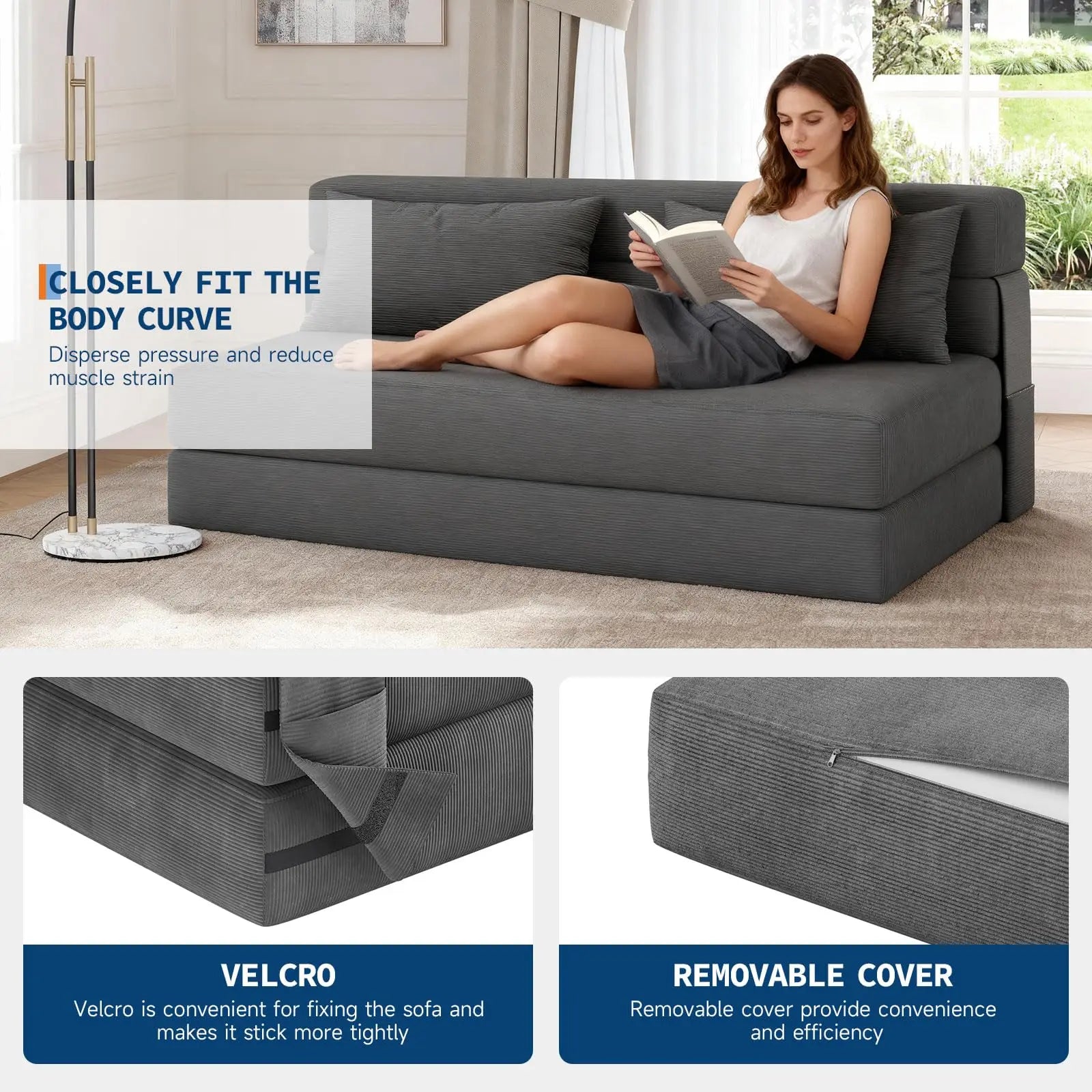 Folding Sofa Bed Convertible Sleep