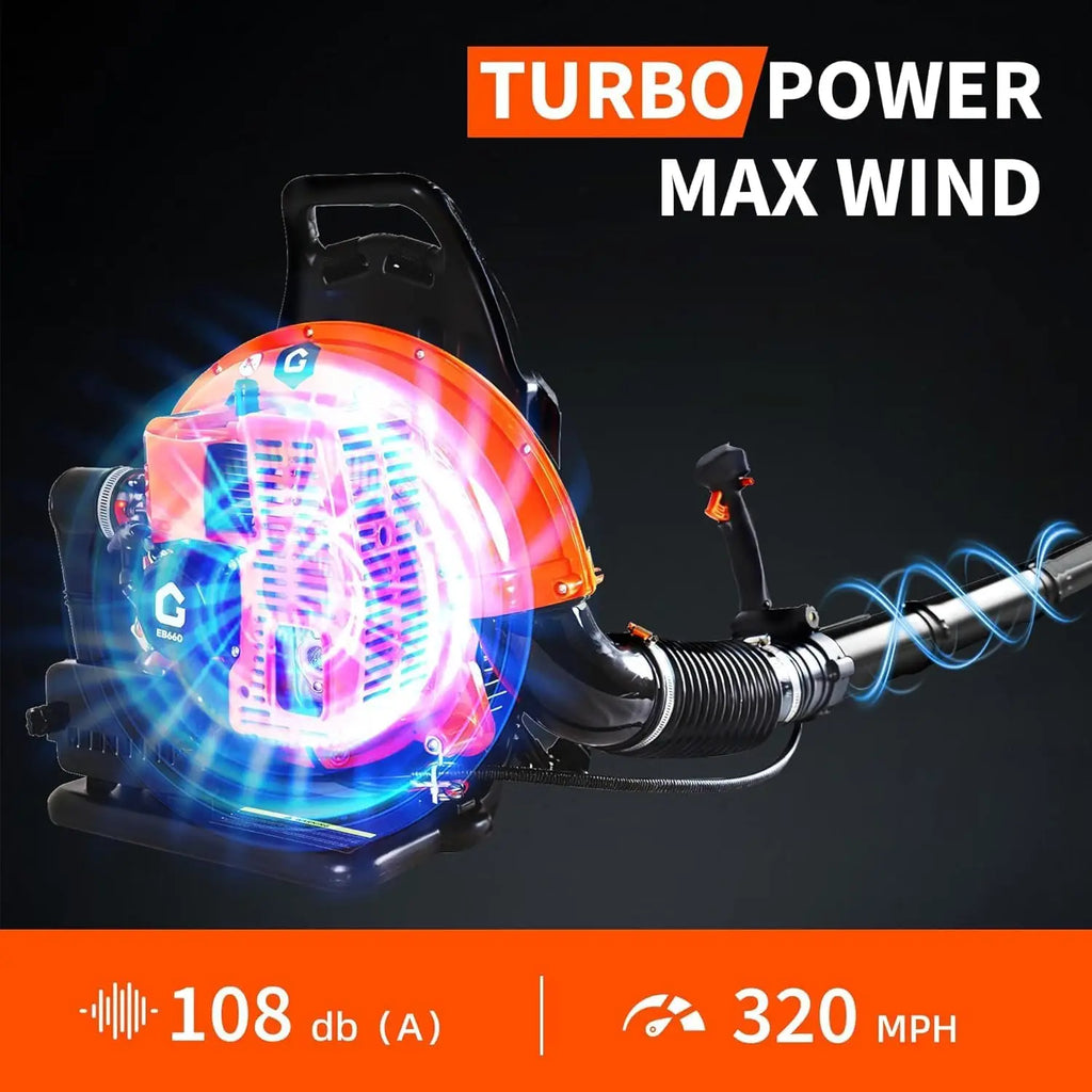 Powerful Gas Backpack Leaf Blower