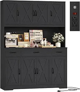 Tall Kitchen Pantry Storage Cabinet