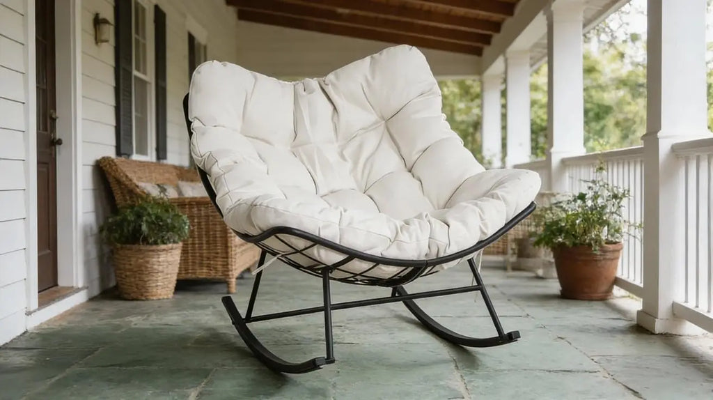 Charming Rocking Chair With Footrest