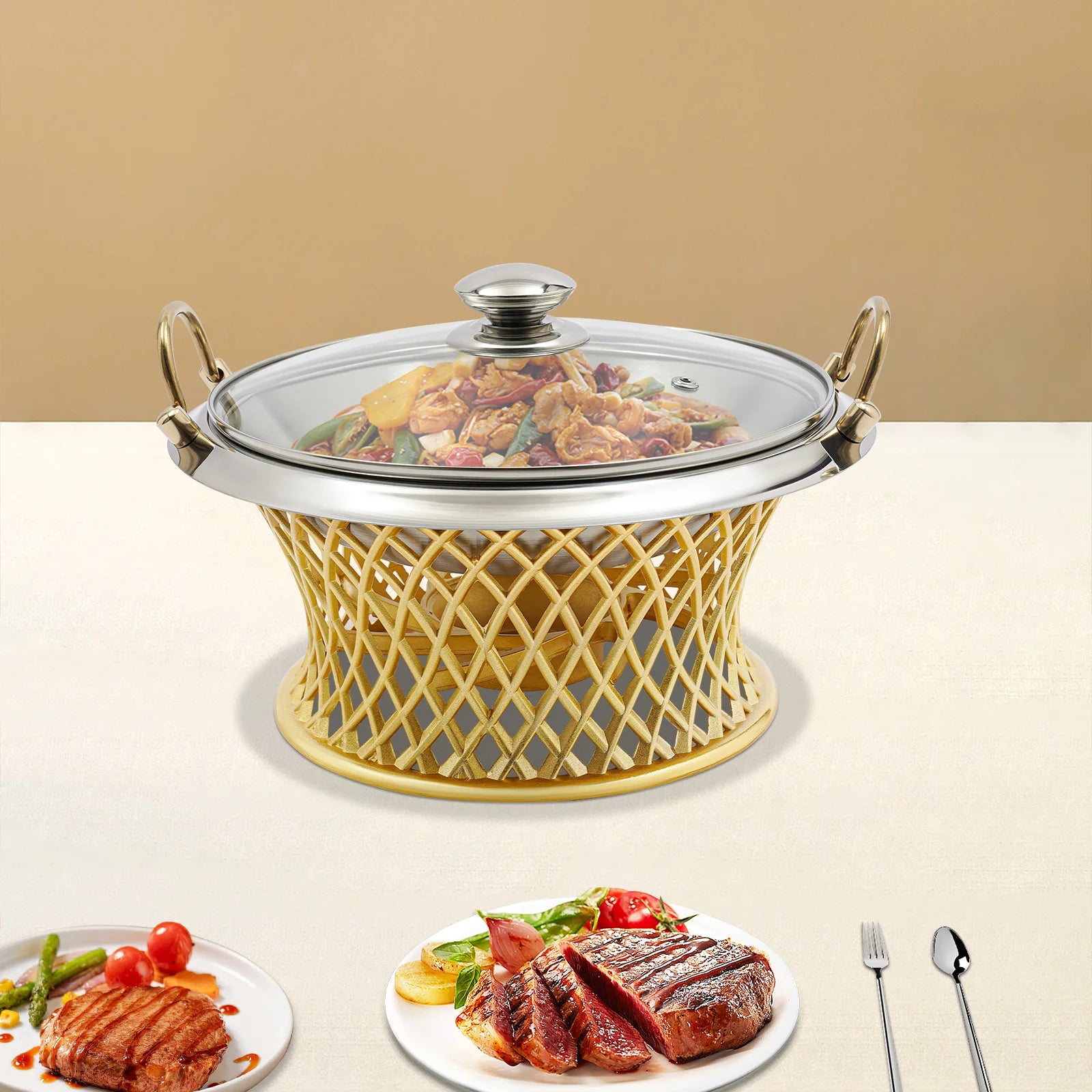 Round Buffet Chafing Dish