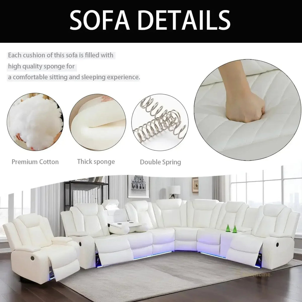 Power Recliner Adjustable Sofa, Loveseat