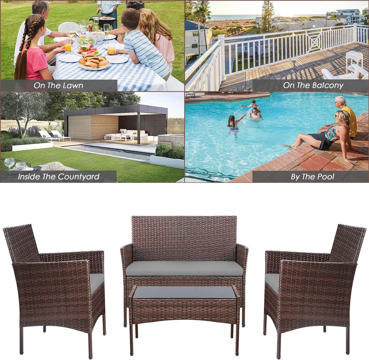 Sturdy Outdoor Patio Set