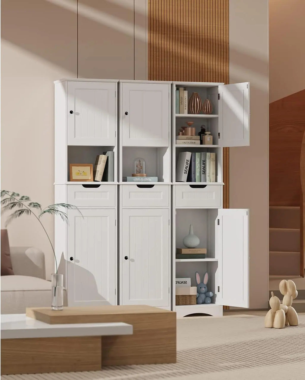 67" H Tall Bathroom Storage Cabinet