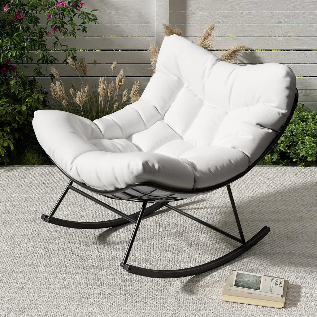 Charming Rocking Chair With Footrest