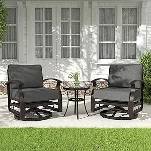 Swivel Rocking Chair Set