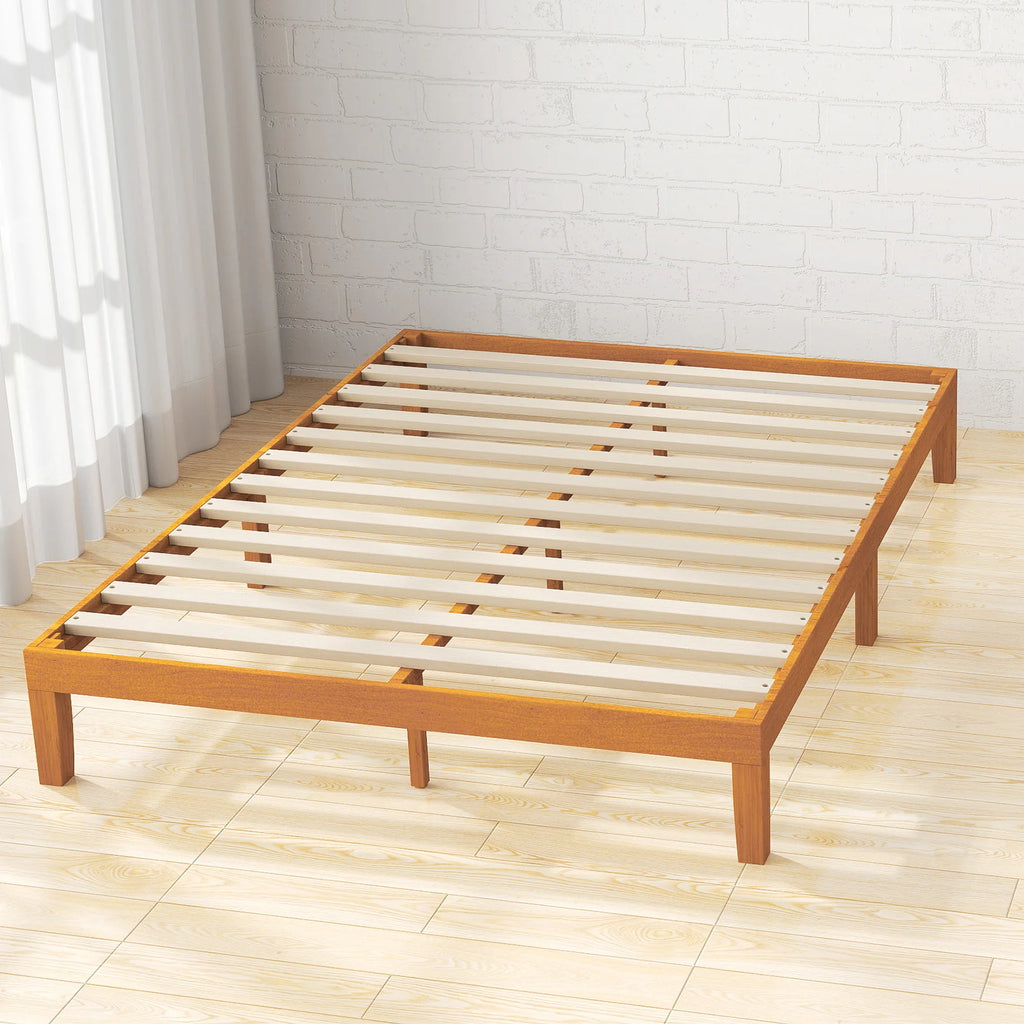 JHK Queen Solid Wood Bed Frame