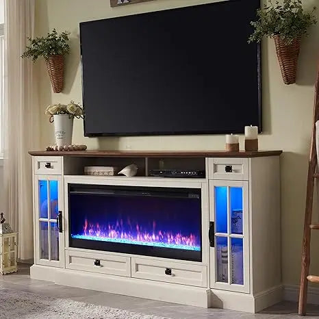 80 Inch Fireplace TV Stand