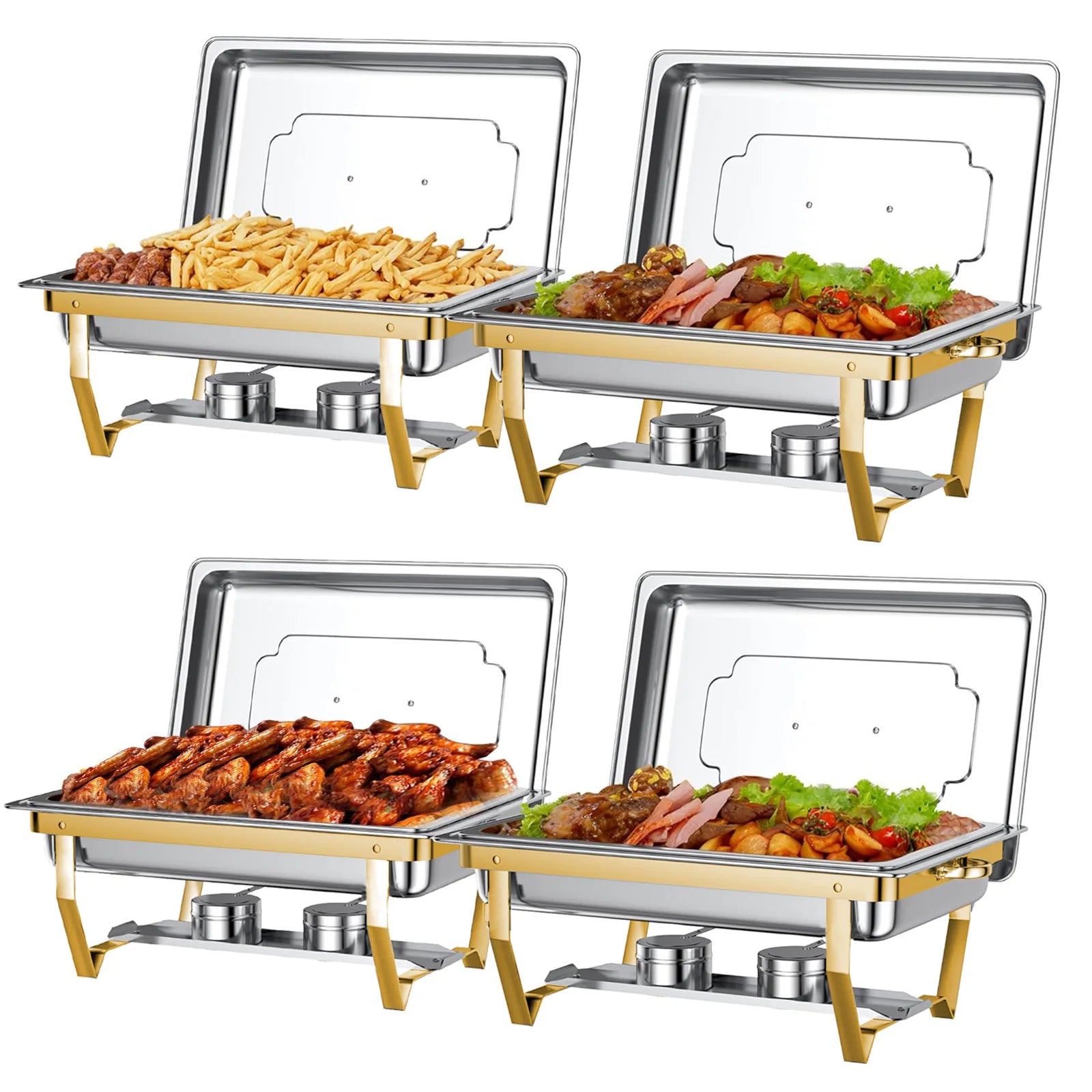 4-Pack Chafing Buffet Set
