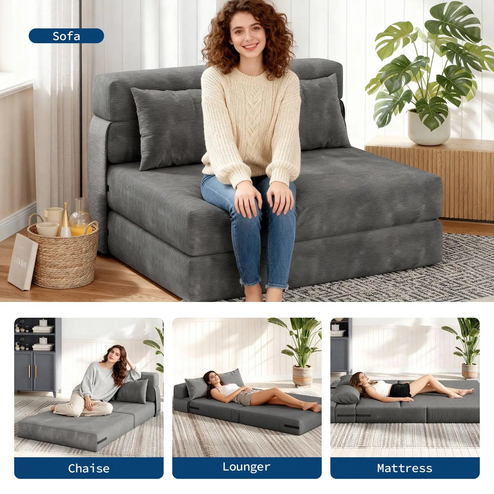 Folding Sofa Bed Convertible Sleep