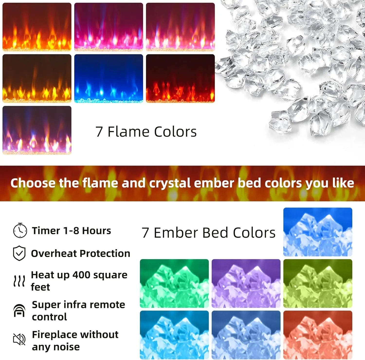 80 Inch Fireplace TV Stand