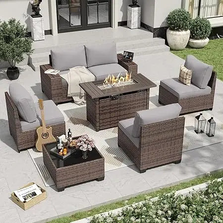 Firepit Patio Furniture Set