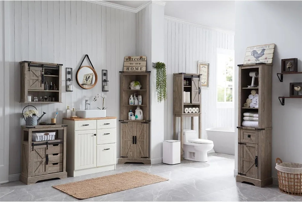 Farmhouse Tall Linen Tower