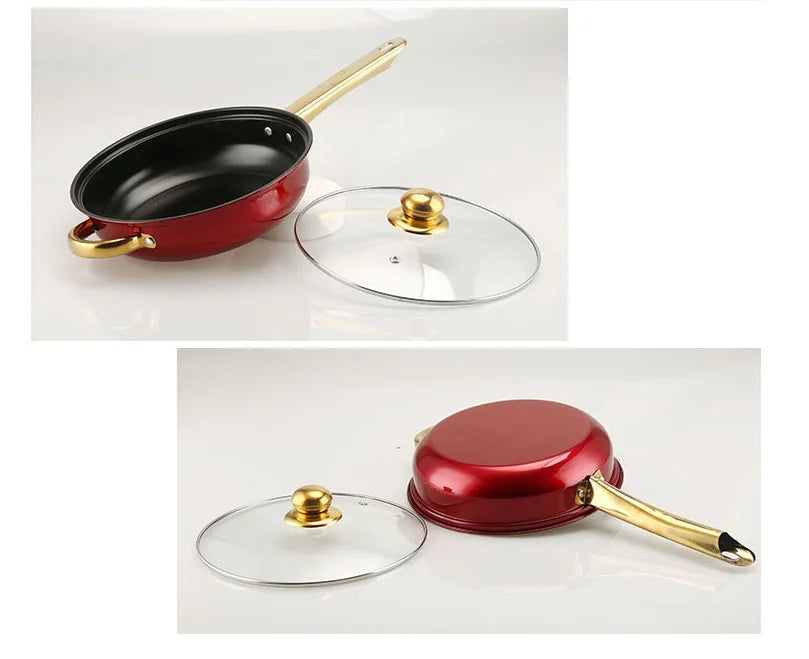 Colored Stainless Steel Cookware Set