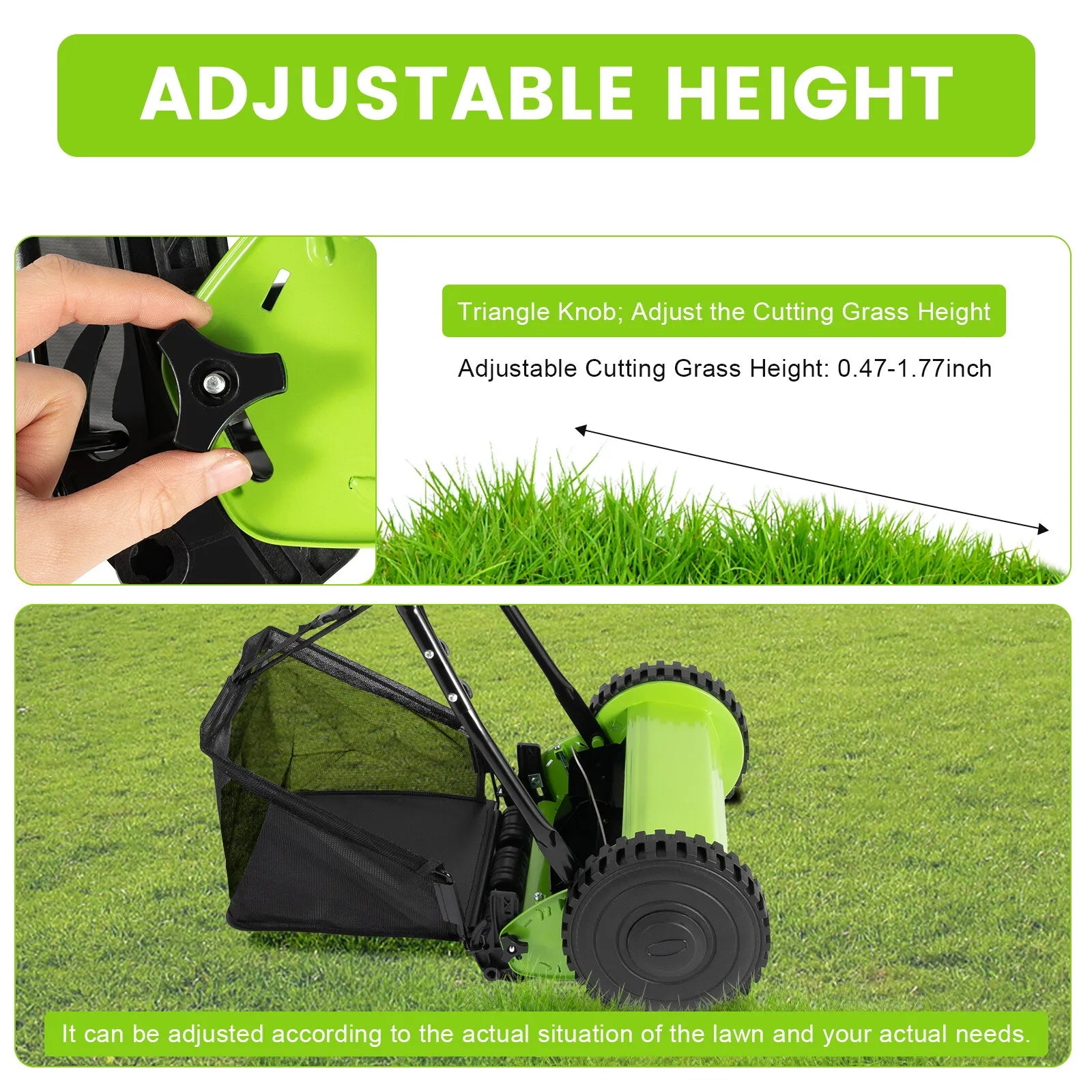 Manual Push Reel Lawn Mower