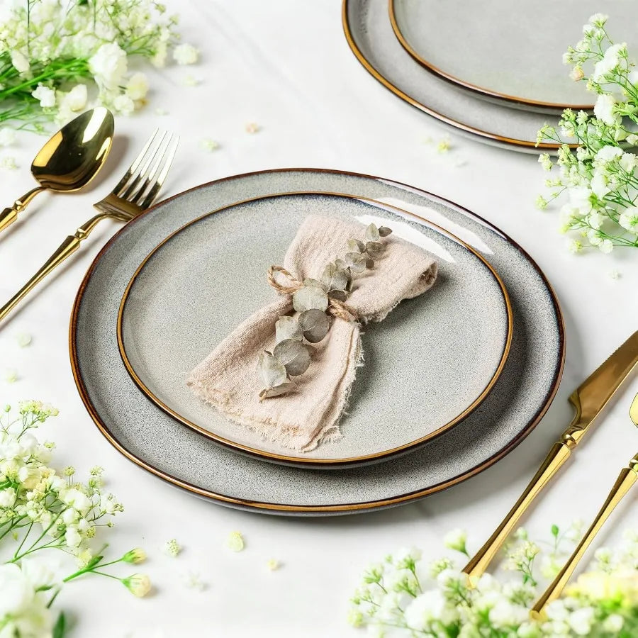 Ceramic Dinner Plates Set of 6