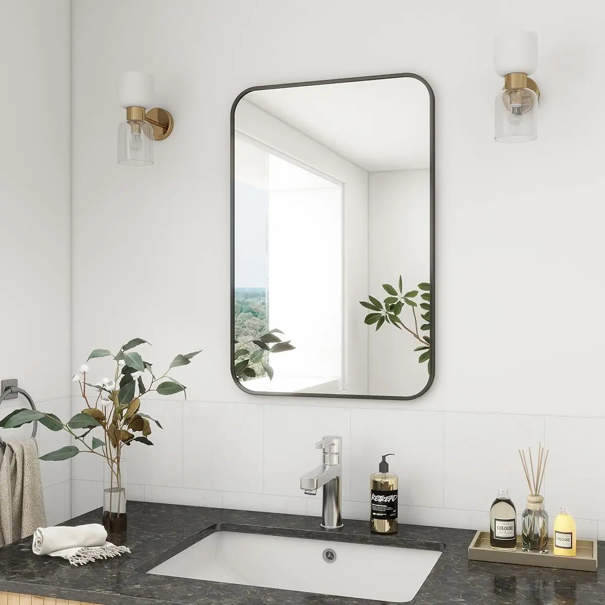 Aluminum Alloy Frame Wall Mirror
