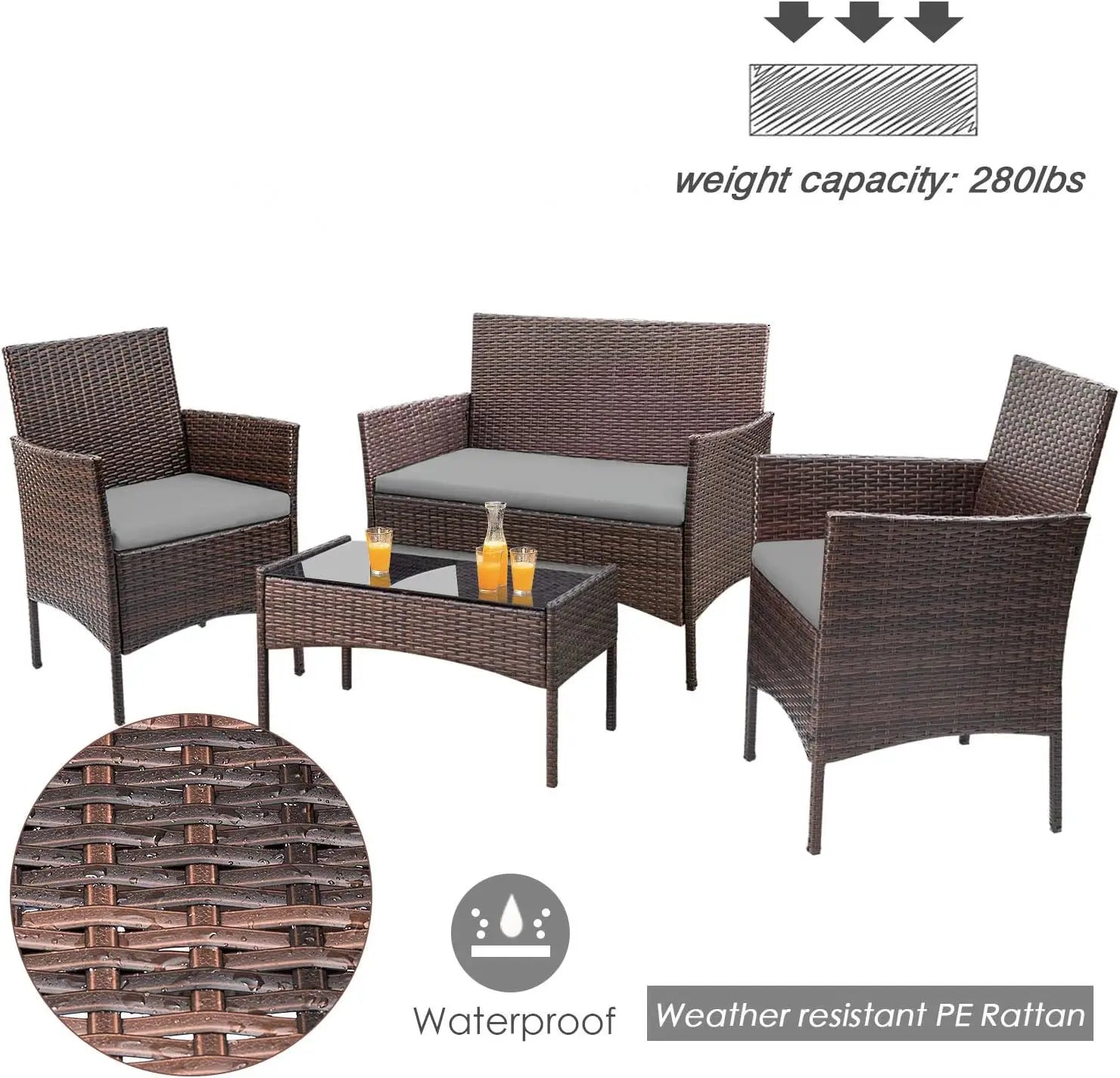 Sturdy Outdoor Patio Set
