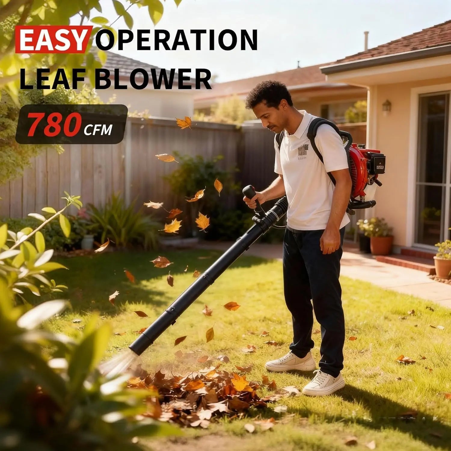 Powerful Gas Backpack Leaf Blower