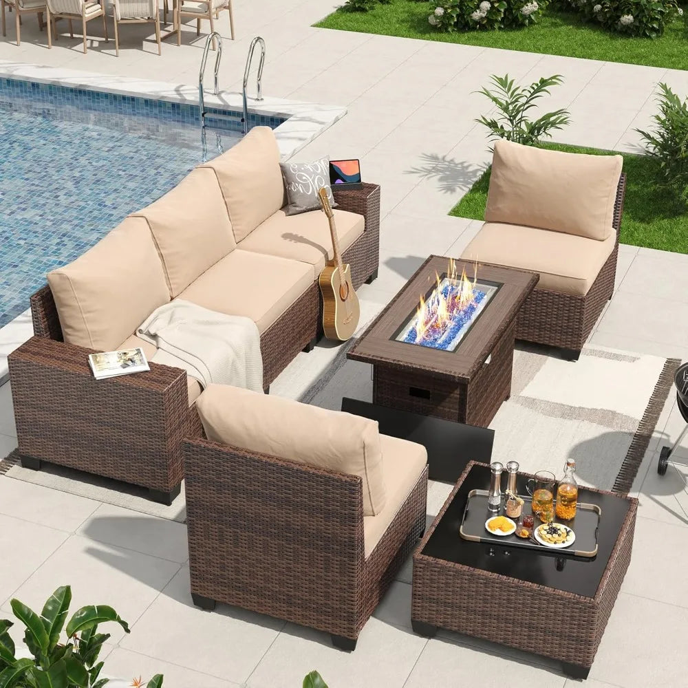 Firepit Patio Furniture Set