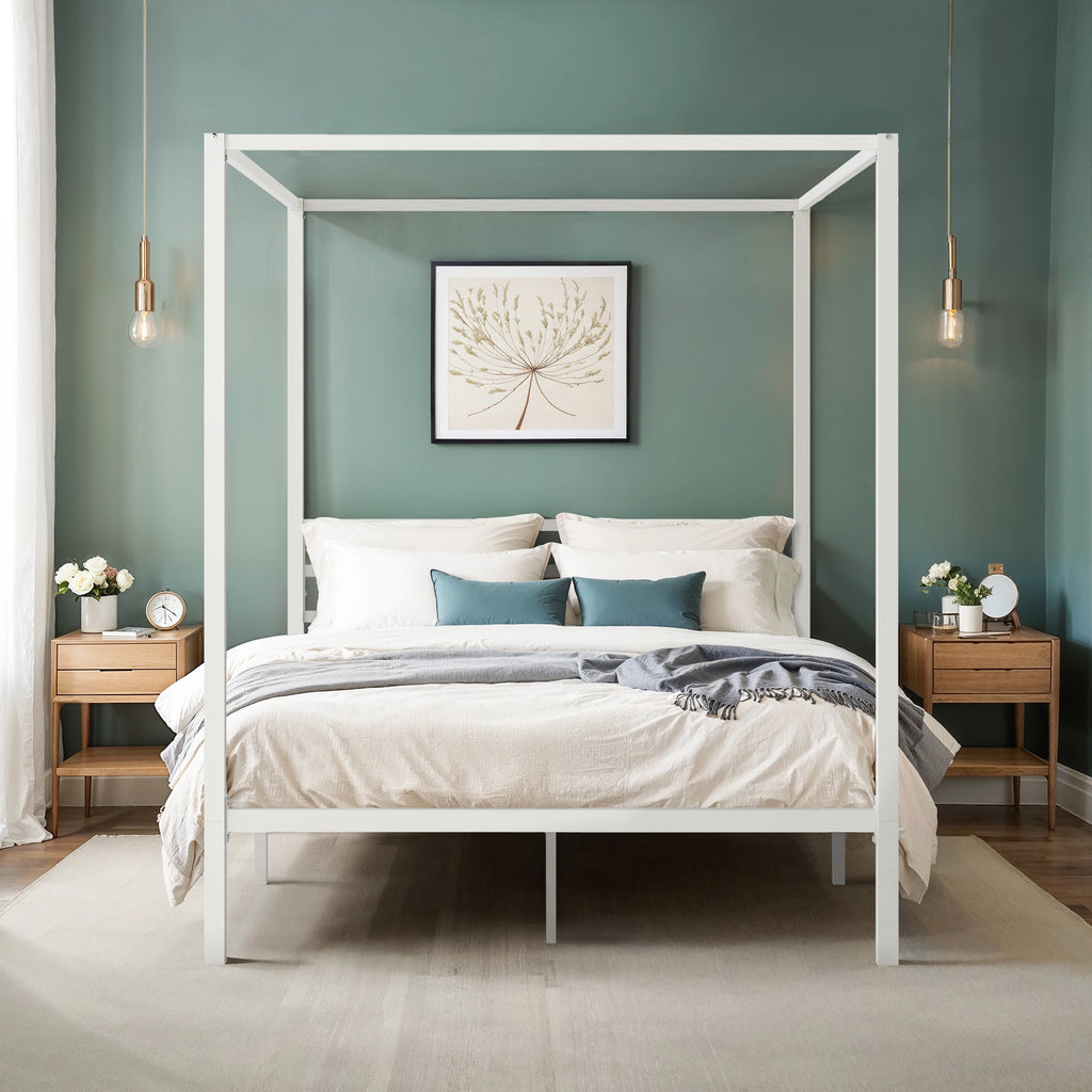 HOOMIC Canopy Bed Frame