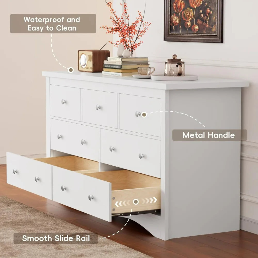 Dresser With 7  Drawers