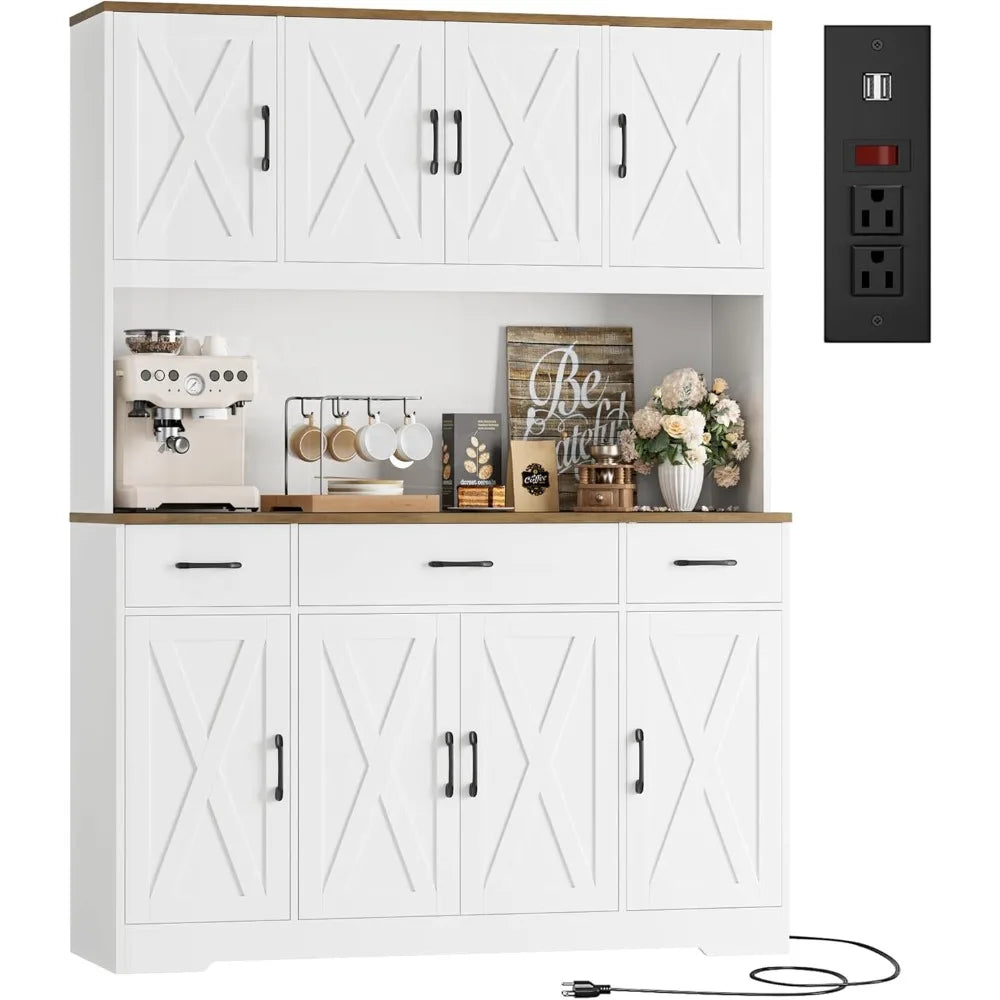 Tall Kitchen Pantry Storage Cabinet