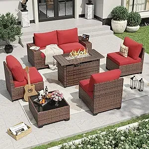 Firepit Patio Furniture Set