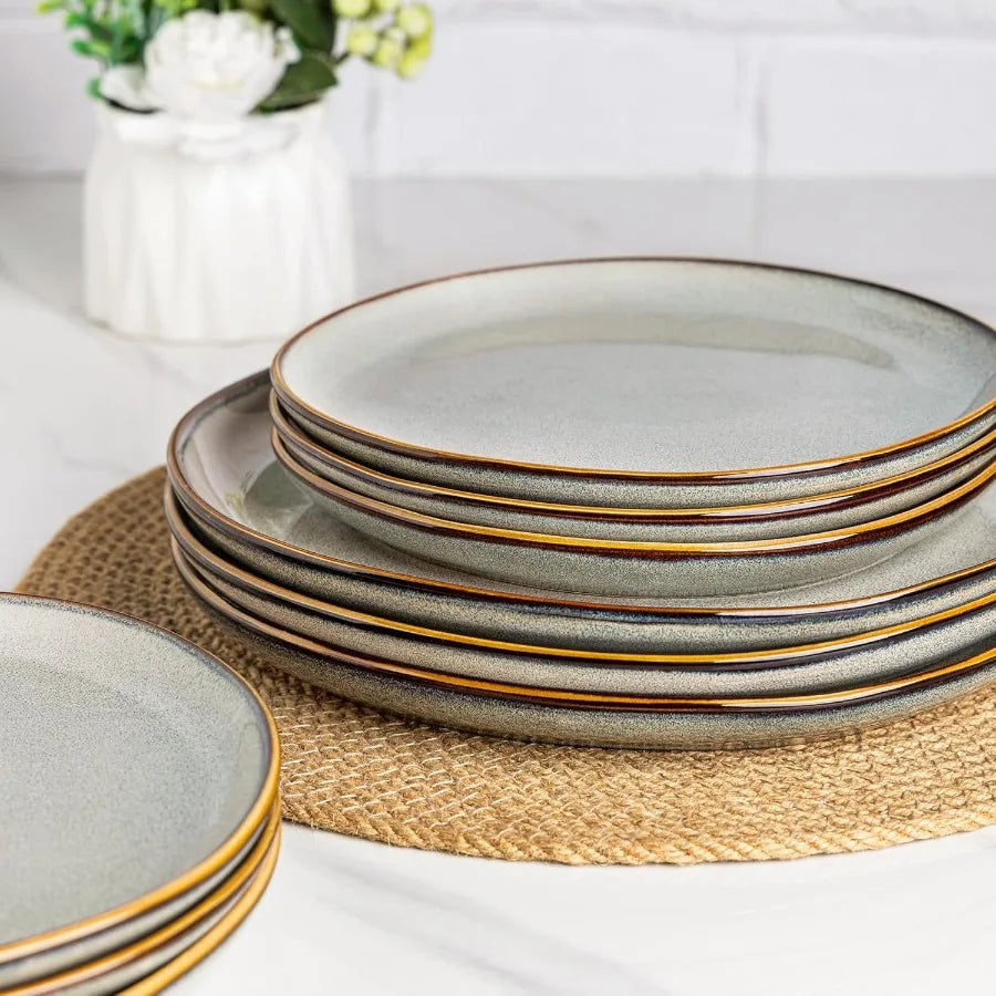 Ceramic Dinner Plates Set of 6