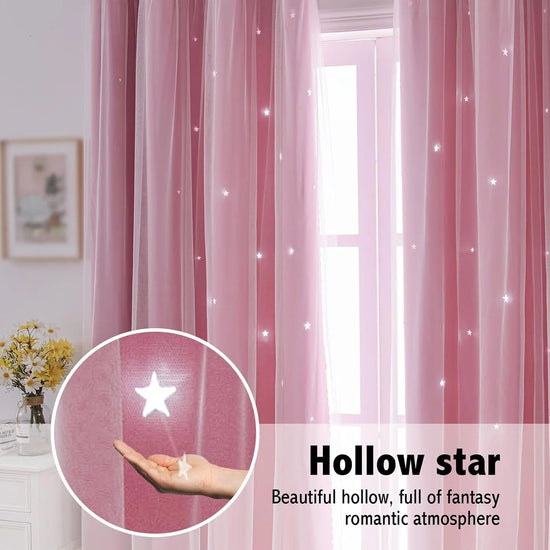 Blue Romantic Sheer Curtains