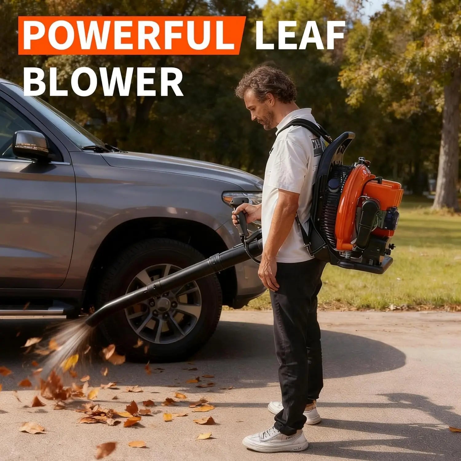 Powerful Gas Backpack Leaf Blower