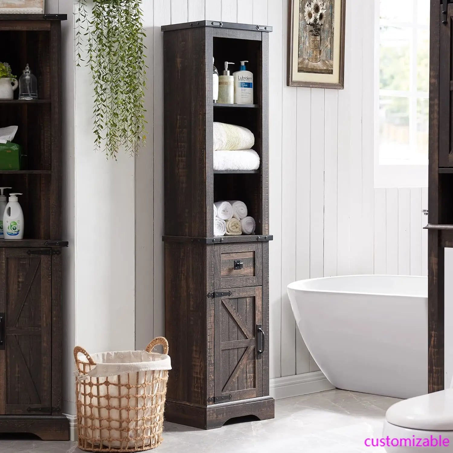 , Farmhouse Storage Cabinet