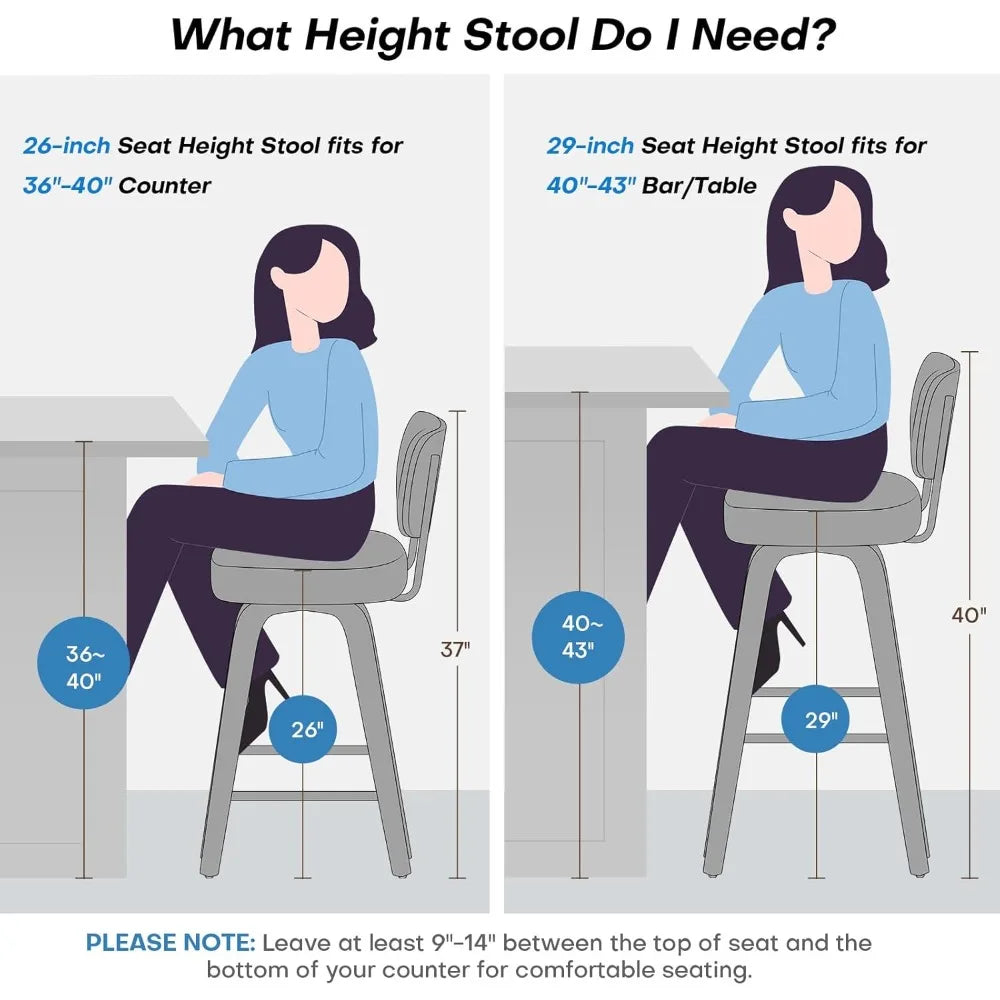 Swivel Counter Height Bar Stools