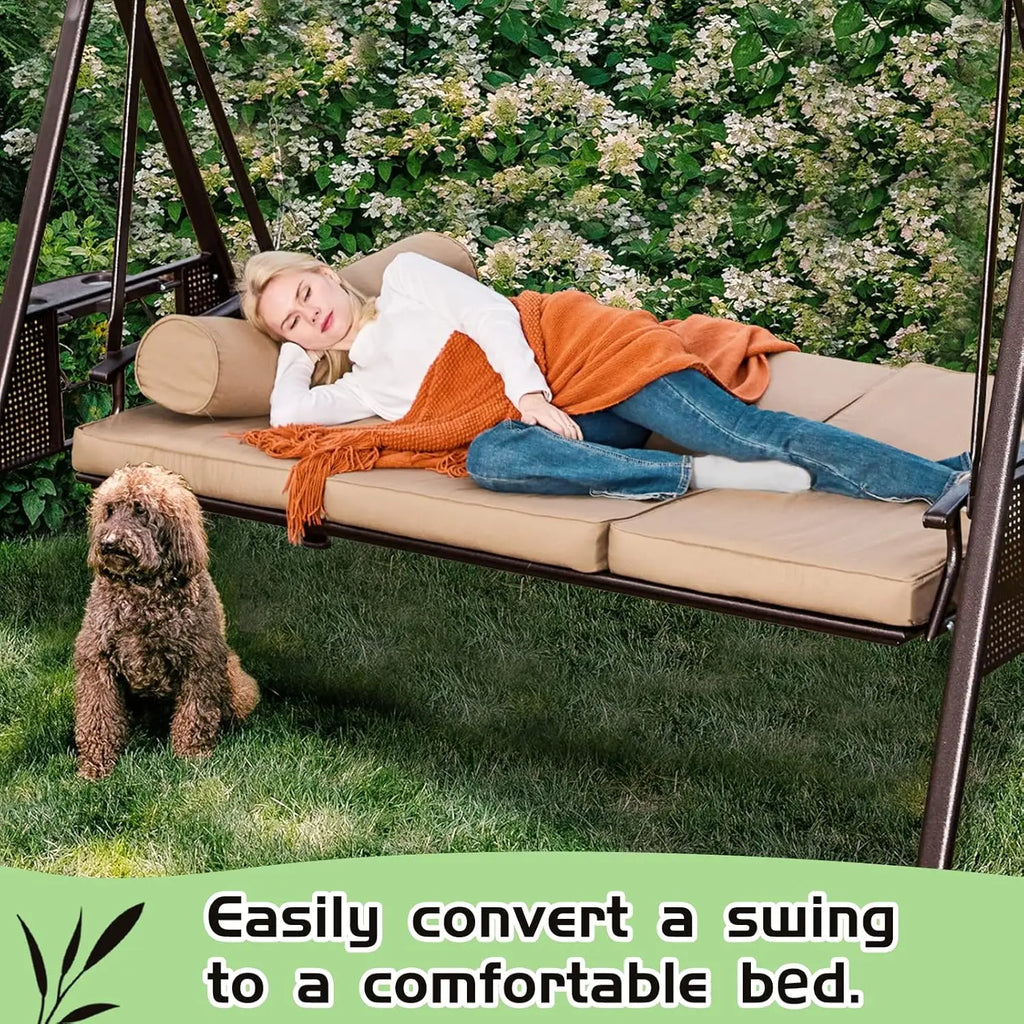 Convertible Backrest Swing Bed