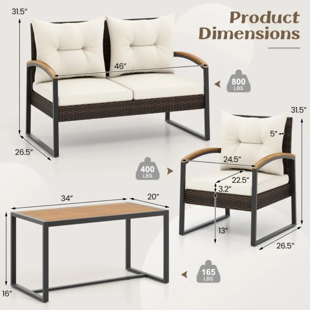 Outdoor Conversation Sofa Set