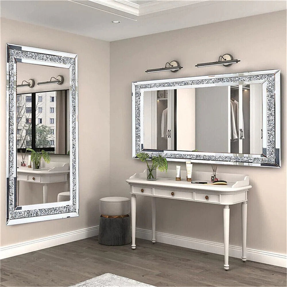 Crushed Crystal Full Length Mirror