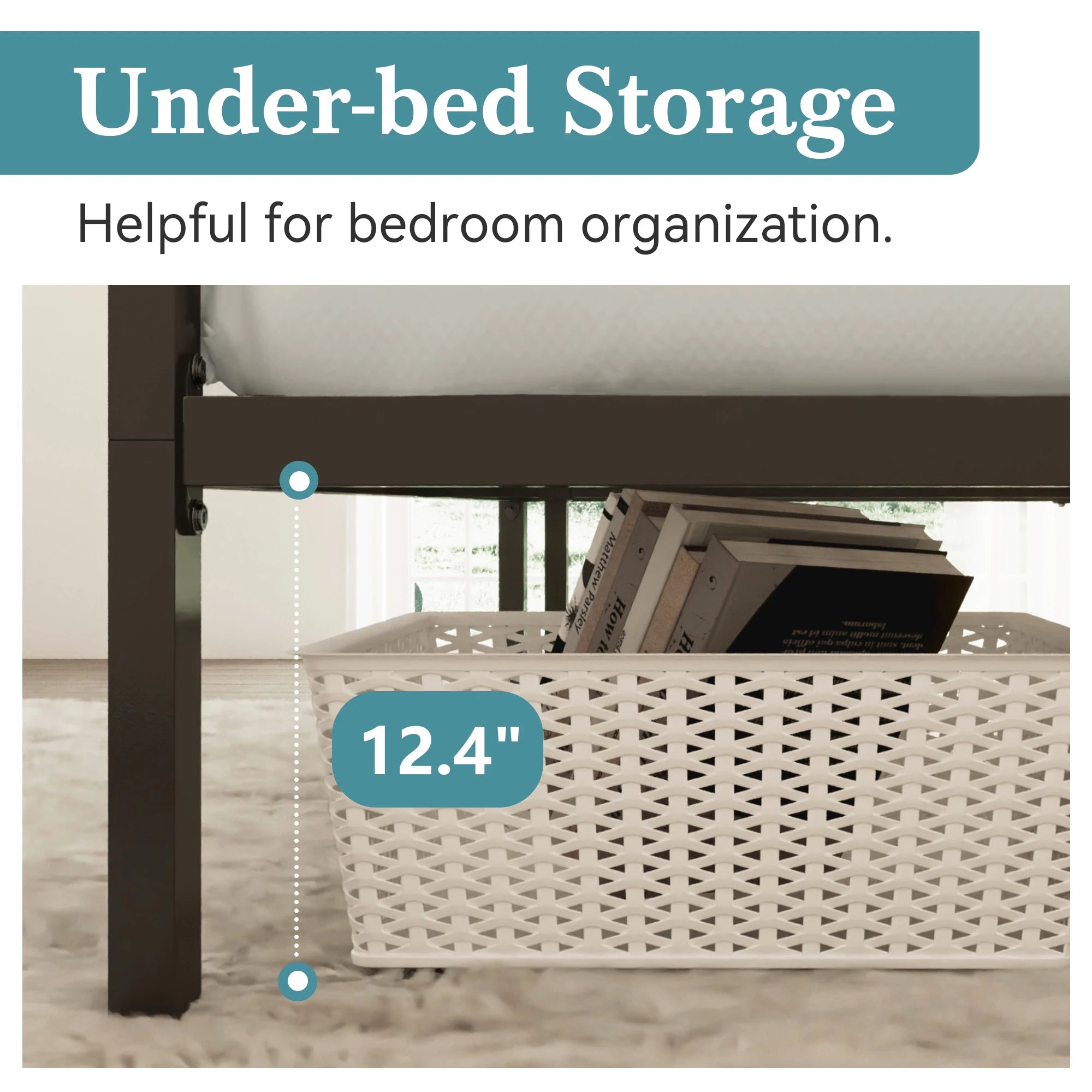 HOOMIC Canopy Bed Frame