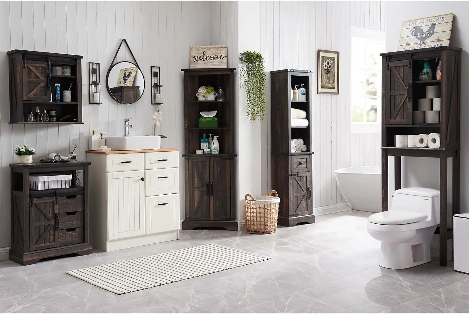 , Farmhouse Storage Cabinet