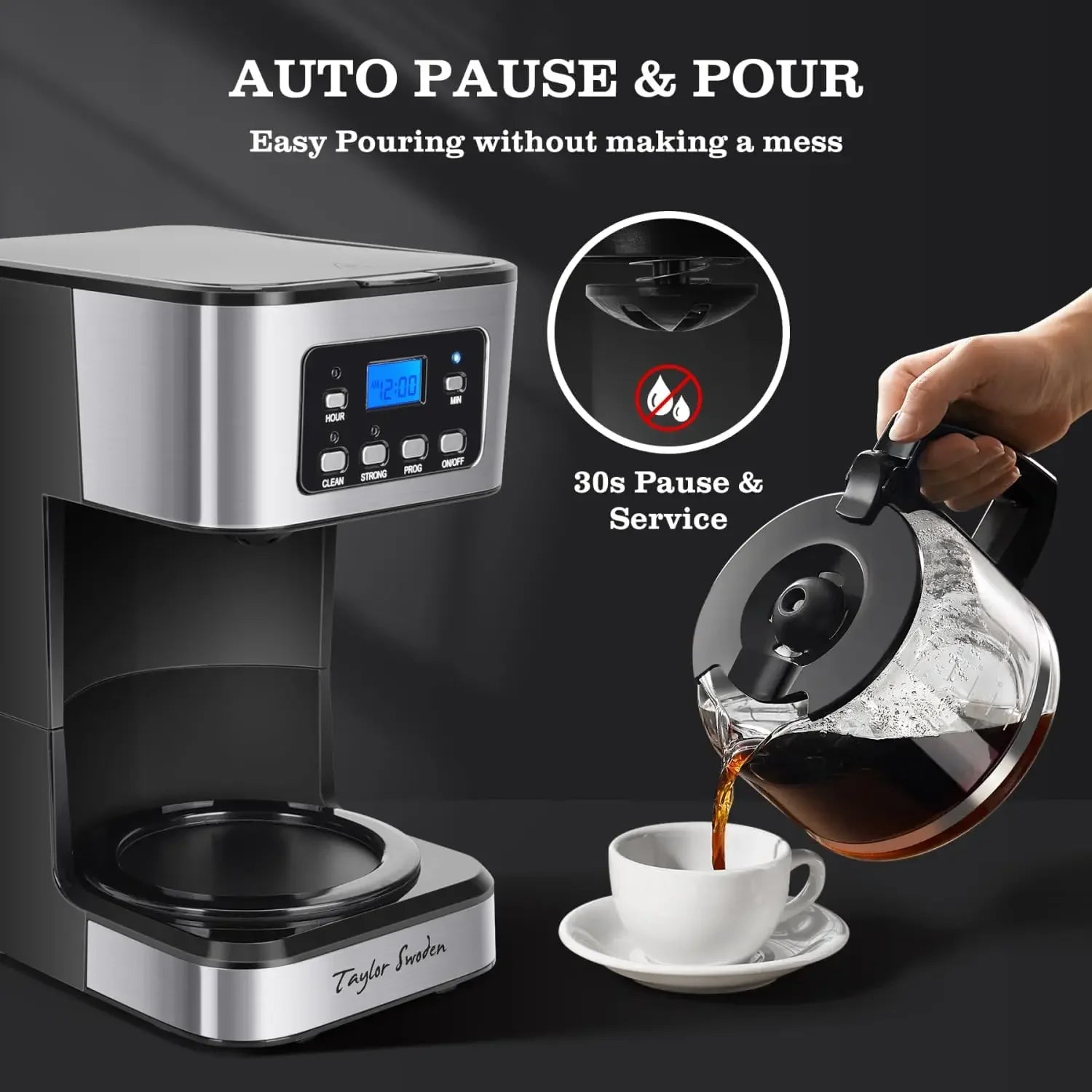 12-Cup Programmable Coffee Maker