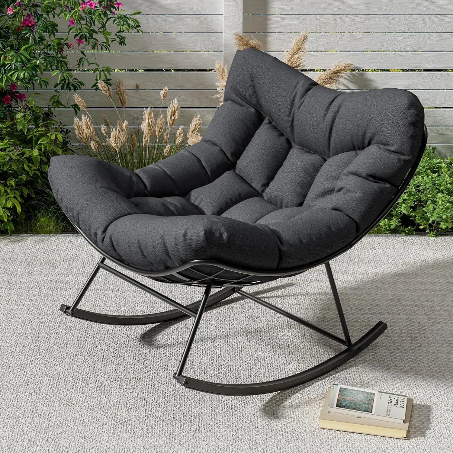 Charming Rocking Chair With Footrest