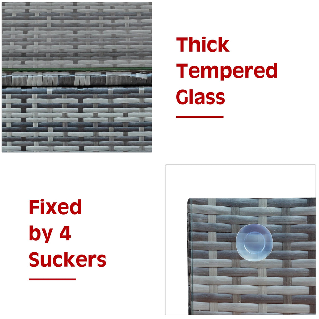 Colorful Rattan Bistro Set