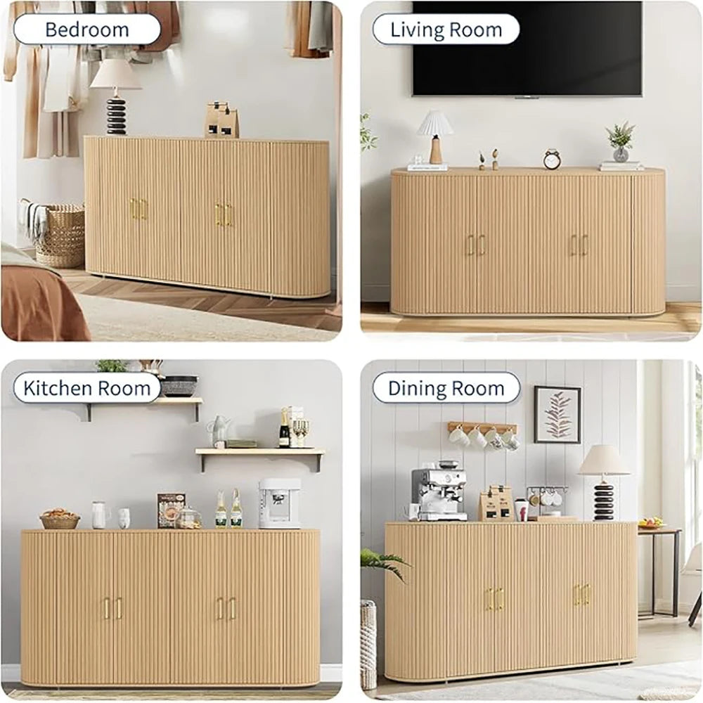 63" Sideboard Buffet Cabinet