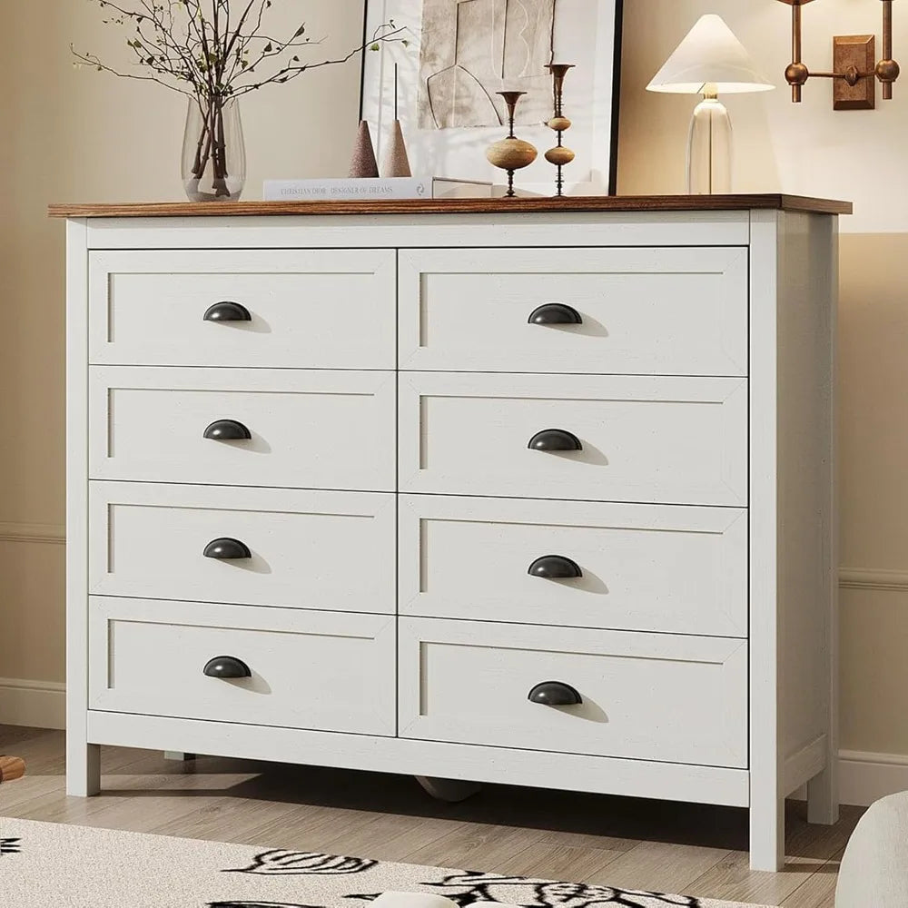 Farmhouse 8 Drawer Dresser