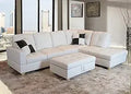 Sectional Sofa Set Including Ottoman
