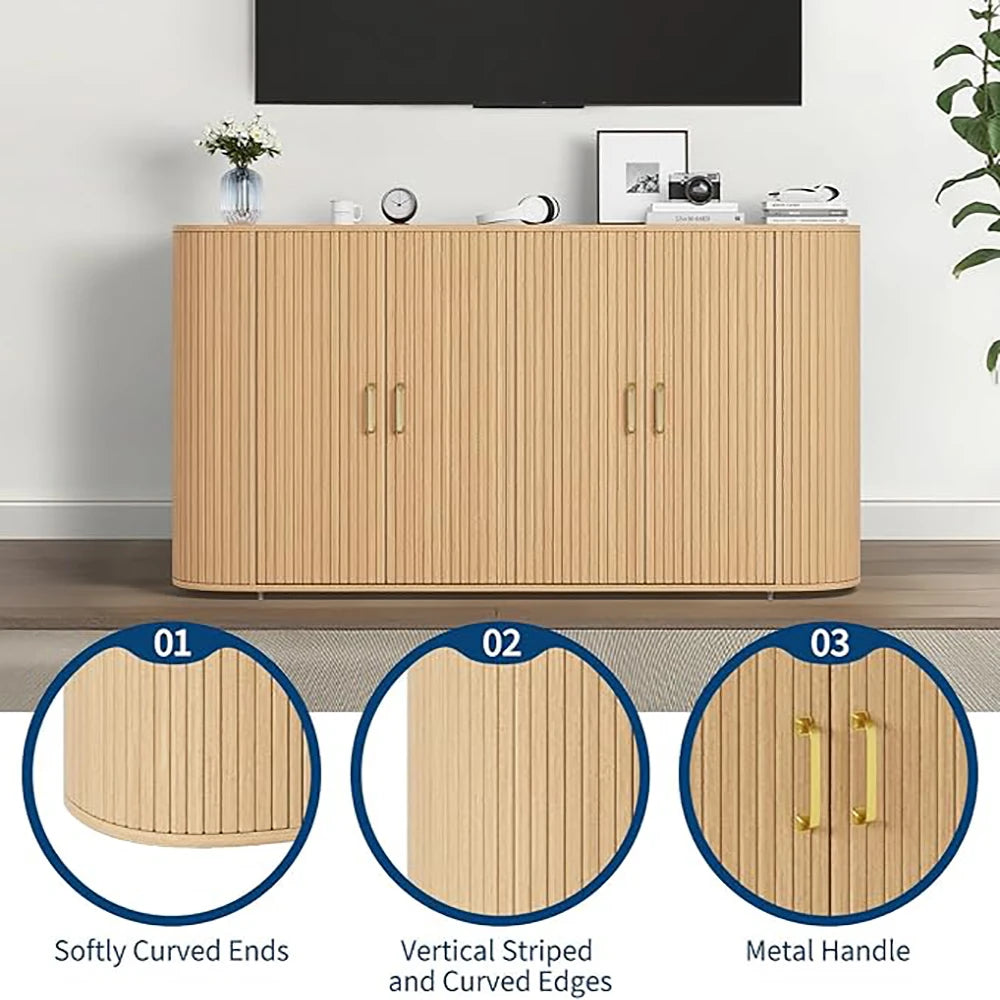 63" Sideboard Buffet Cabinet