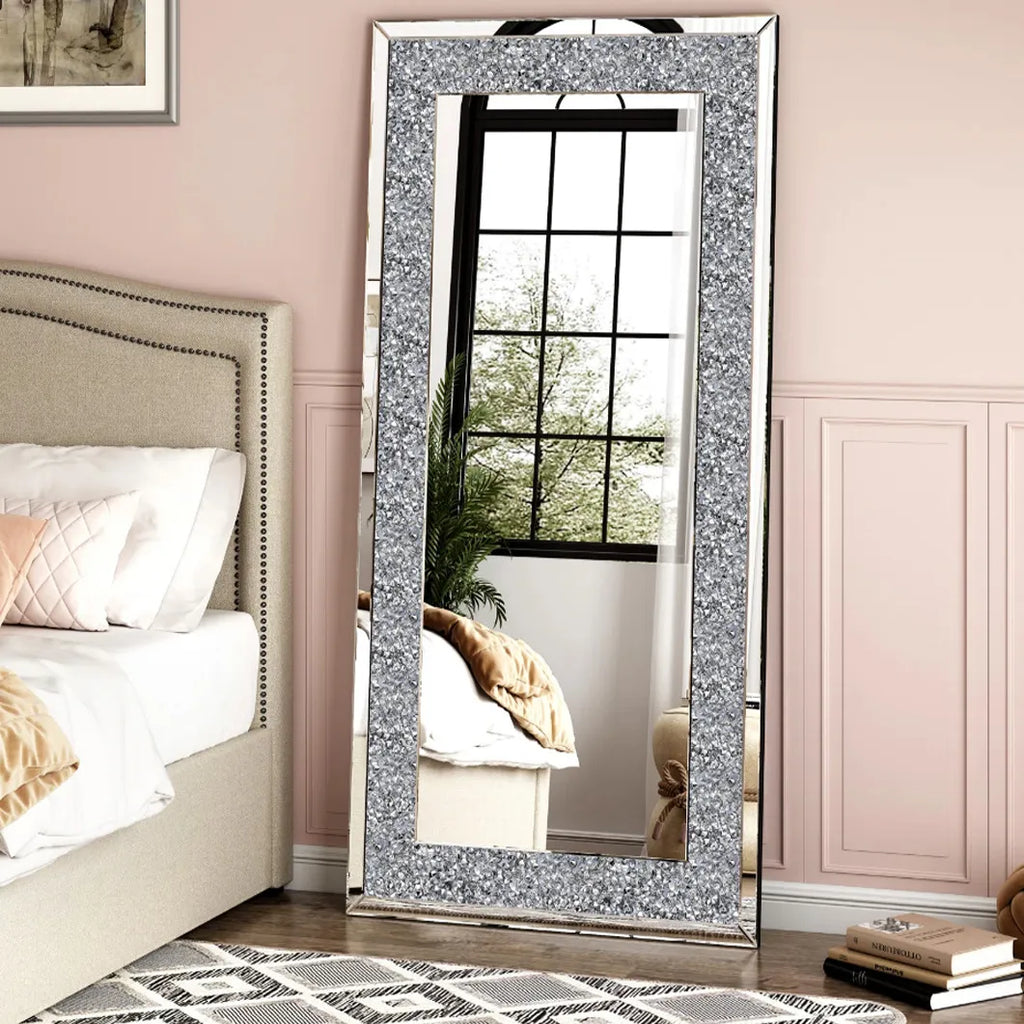 Crushed Crystal Full Length Mirror