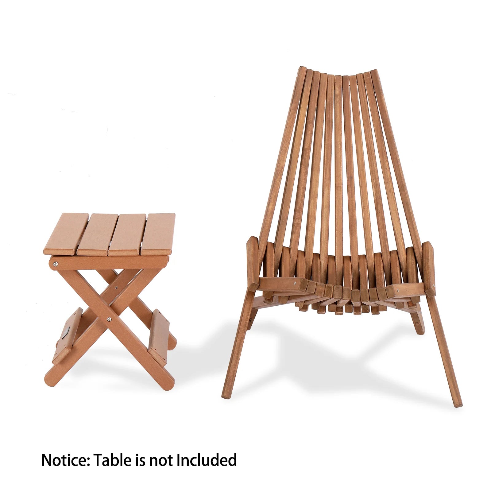 Acacia Wood Lounge Chair