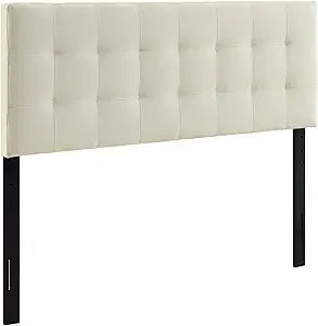 Linen Fabric Upholstered King Headboard