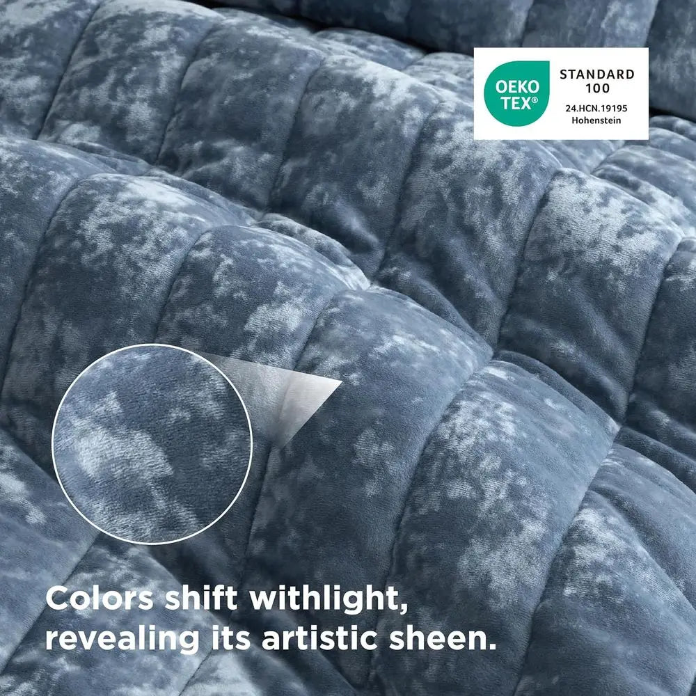 Velvet Quilt King Size Set